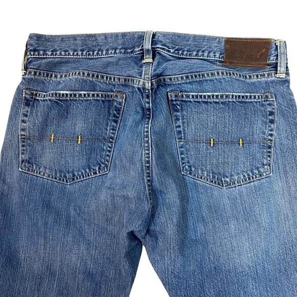 Polo Ralph Lauren Classic 867 Jeans Size 34x30 Leather Tag Small Spot on Leg - Picture 4 of 10